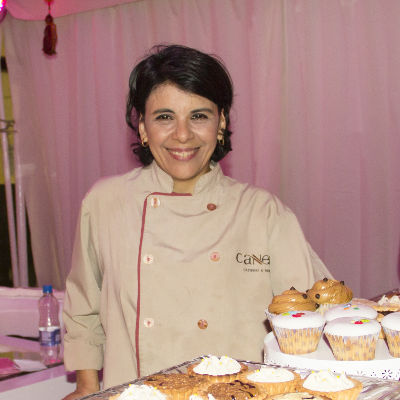 Gabriela Bulacio en el stand de Canela Catering de la Expo Gourmet Tucumán 2014